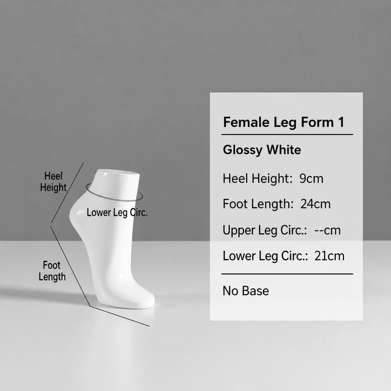 JELIMATE Fiberglass Foot Mannequin Display | Male Female Kids Leg Form for Sock & Shoe Store