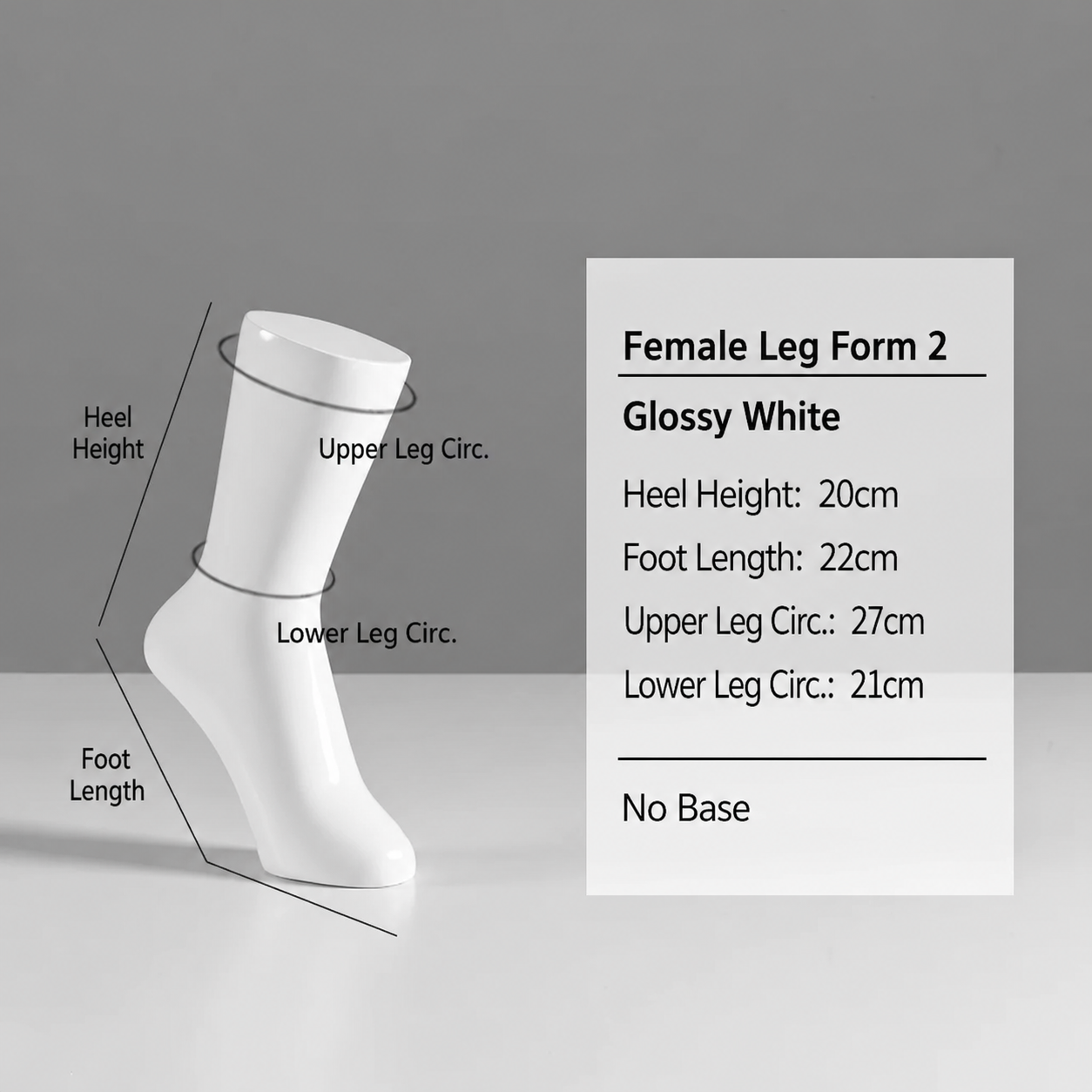 JELIMATE Fiberglass Foot Mannequin Display | Male Female Kids Leg Form for Sock & Shoe Store