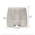 JELIMATE Male Underwear Display Mannequin Bottom – Fiberglass Butt Form with Linen Cover