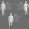 Jelimate Clothing Store Female Plus Size Mannequin Full Body,White Dress Form Male Display Mannequin Plus Size Model,Plus Size Dress Form Clothing Display Mannequin