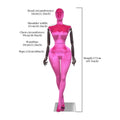 JELIMATE Plus Size Velvet Female Mannequin | Curvy Hourglass Full Body Display Form