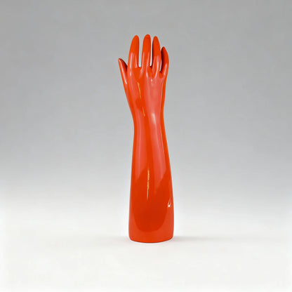 Jelimate Glossy Orange Right Hand Full Arm Mannequin – Gloves, Headphones & Sports Accessories Display
