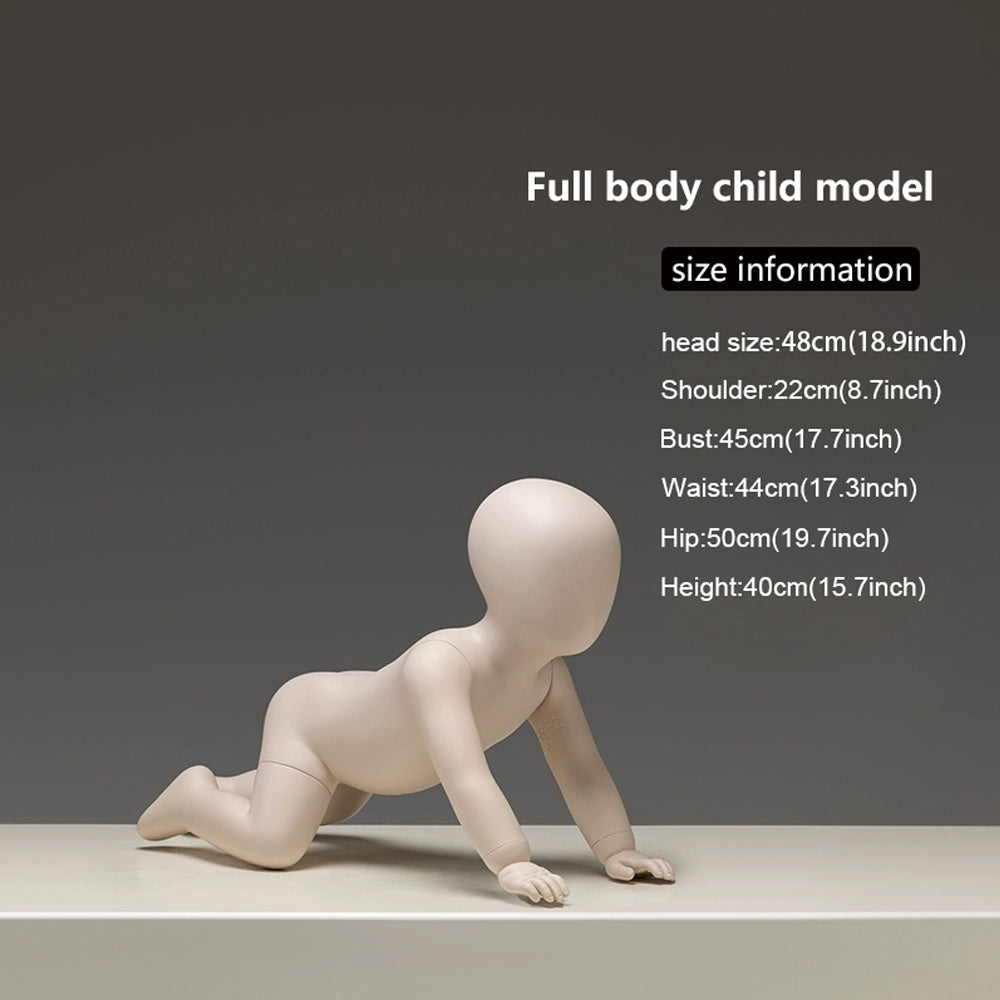 Sitting Infant & Child Mannequin - Full Body Kids Clothing Display Prop