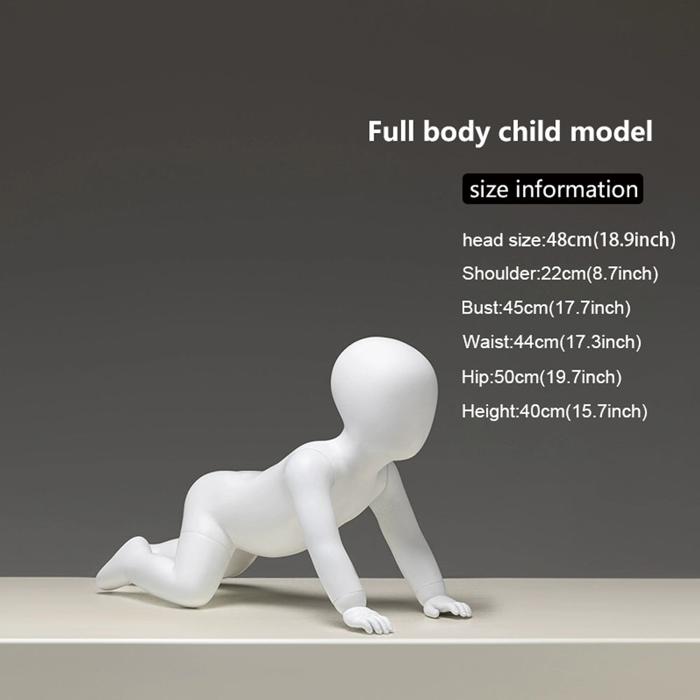 Sitting Infant & Child Mannequin - Full Body Kids Clothing Display Prop