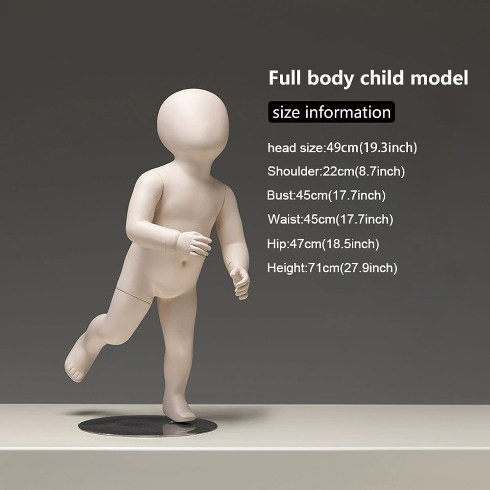 Sitting Infant & Child Mannequin - Full Body Kids Clothing Display Prop