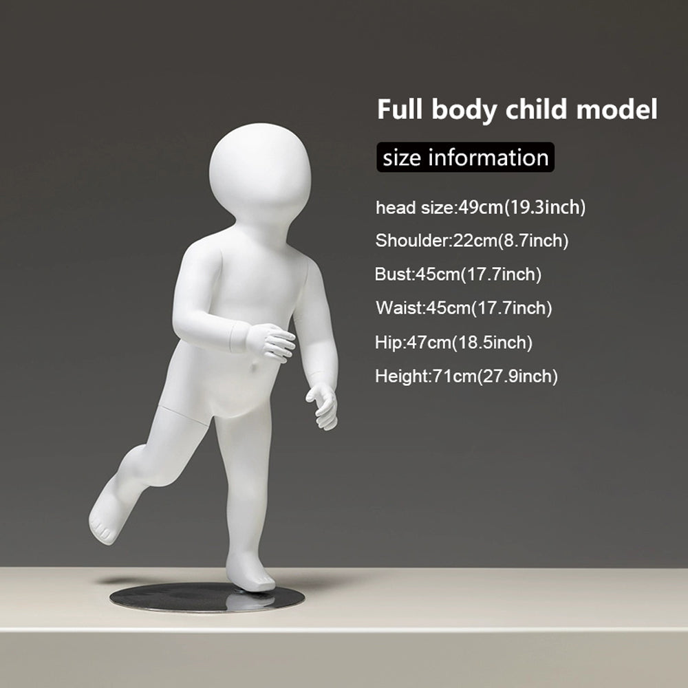 Sitting Infant & Child Mannequin - Full Body Kids Clothing Display Prop