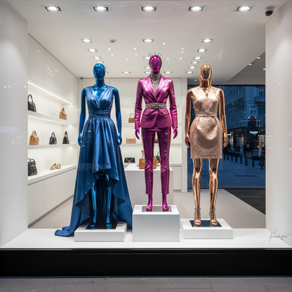 Luxury Boutique Window Display