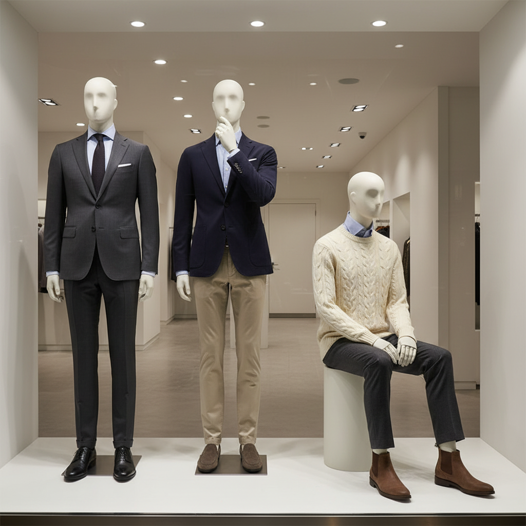Luxury Business Suit Display