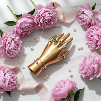 Luxury Gold Mannequin Hand Jewelry Display