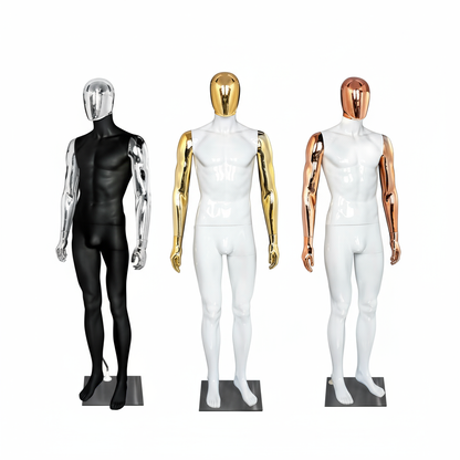 Mannequins on White Background
