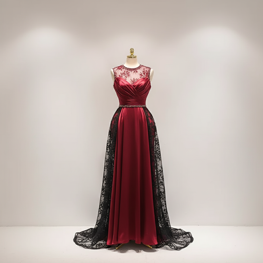 Pink dress form display