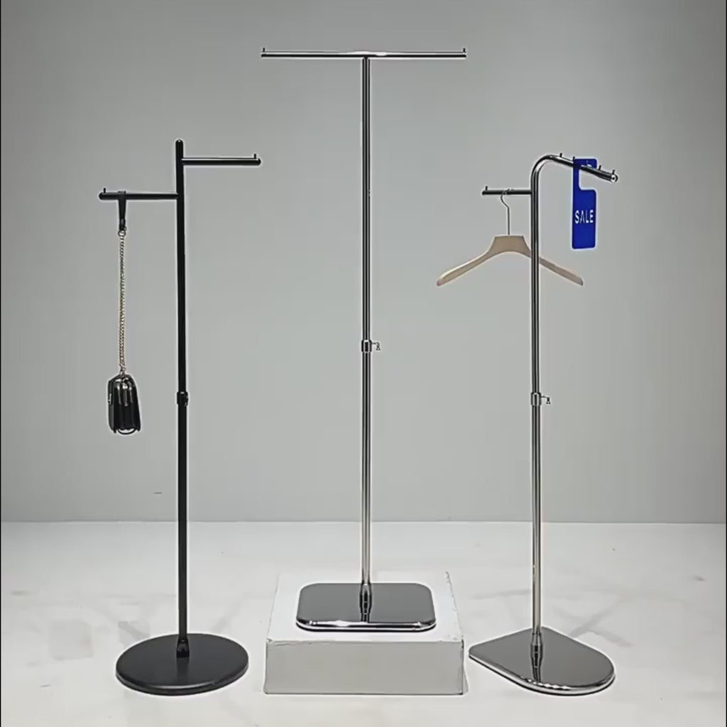 JELIMATE Adjustable Clothing Rack 43.3-70.8" | Stainless Steel Garment Stand for Boutique