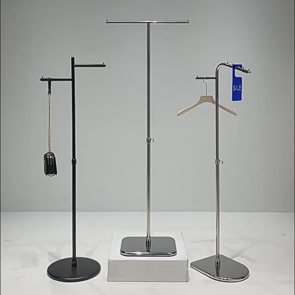 JELIMATE Adjustable Clothing Rack 43.3-70.8" | Stainless Steel Garment Stand for Boutique