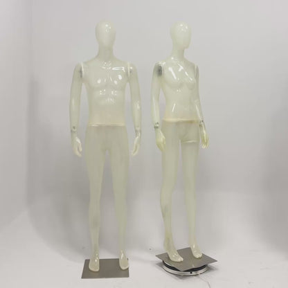 Premium Translucent Frosted Mannequin | Full Body Display for Luxury Boutiques