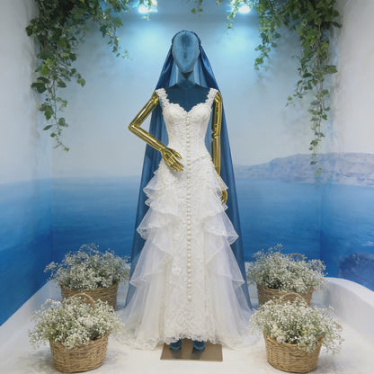 JELIMATE Velvet Female Mannequin Full Body with Gold Poseable Arms, Boutique Display