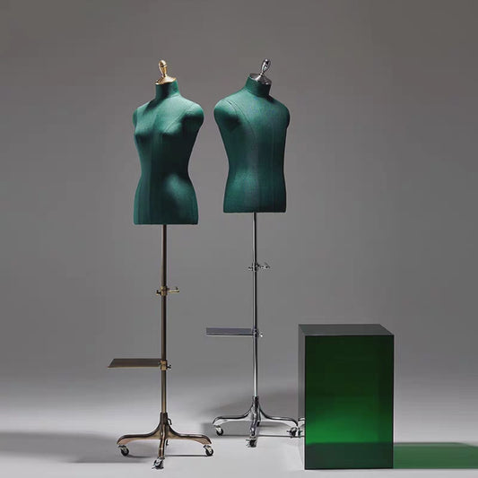 Jelimate Half Body Male/Female Mannequin Torso With Wheel Base,Women/Men Half Body Dress Form Mannequin,Clothing Shop Suit Display Stand Clothing Display Model