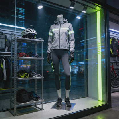 Jelimate Female Athletic Headless Mannequin - Fiberglass Display for Activewear