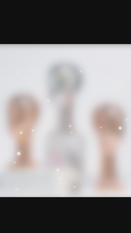 Jelimate Premium Fiberglass Mannequin Head – Gold/Silver Wig Display Stand for Hats, Wigs & Jewelry