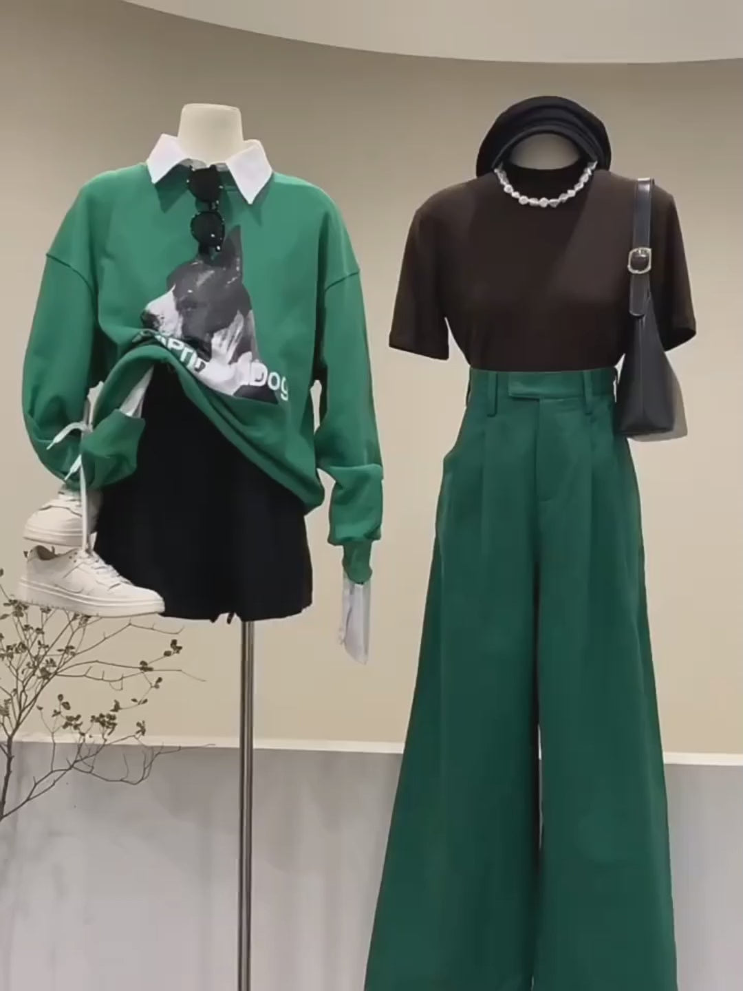 Jelimate Female Mannequin Torso with Head & Wooden Arms | Half Body Dress Form for Clothing Display
