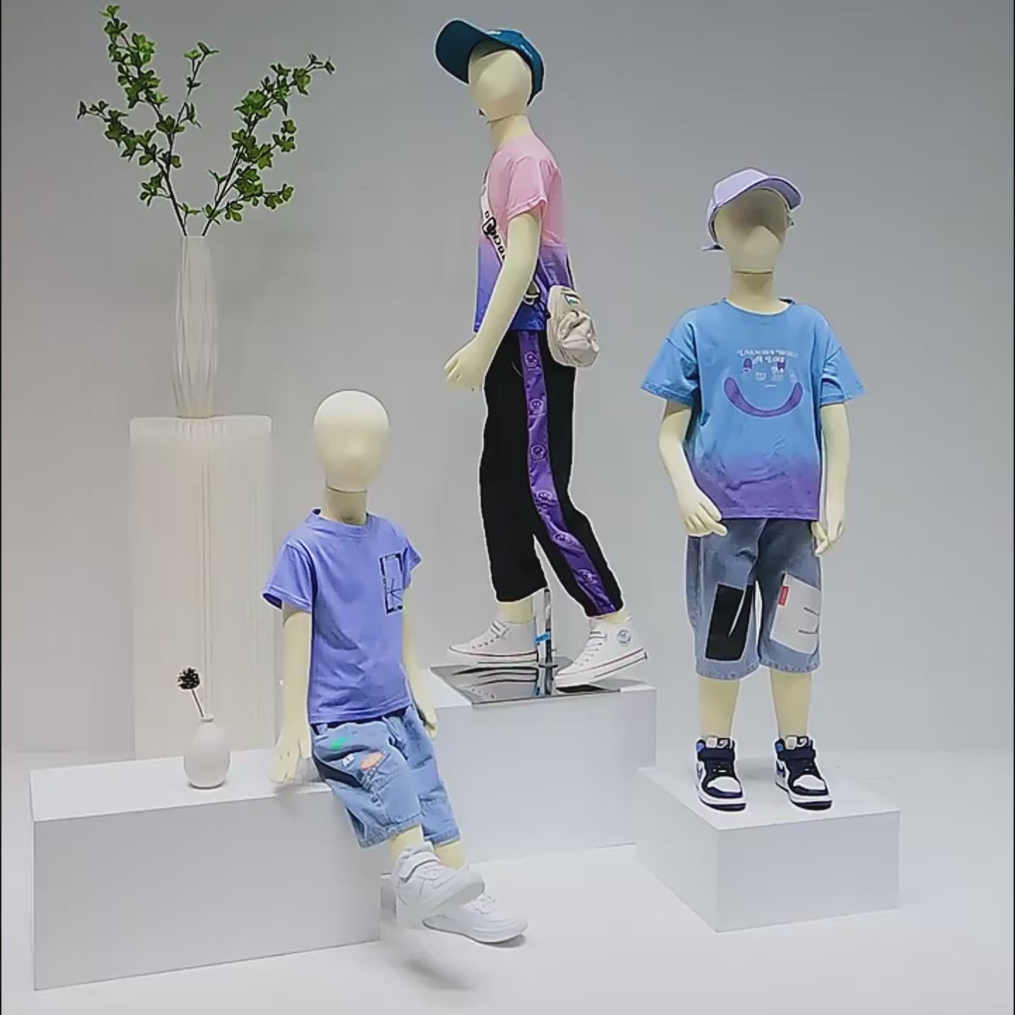 Child dress form - Full Body Soft Bendable Baby Mannequin for Kids’ Clothing Displays | JELIMATE