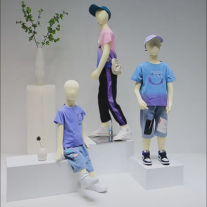Child dress form - Full Body Soft Bendable Baby Mannequin for Kids’ Clothing Displays | JELIMATE