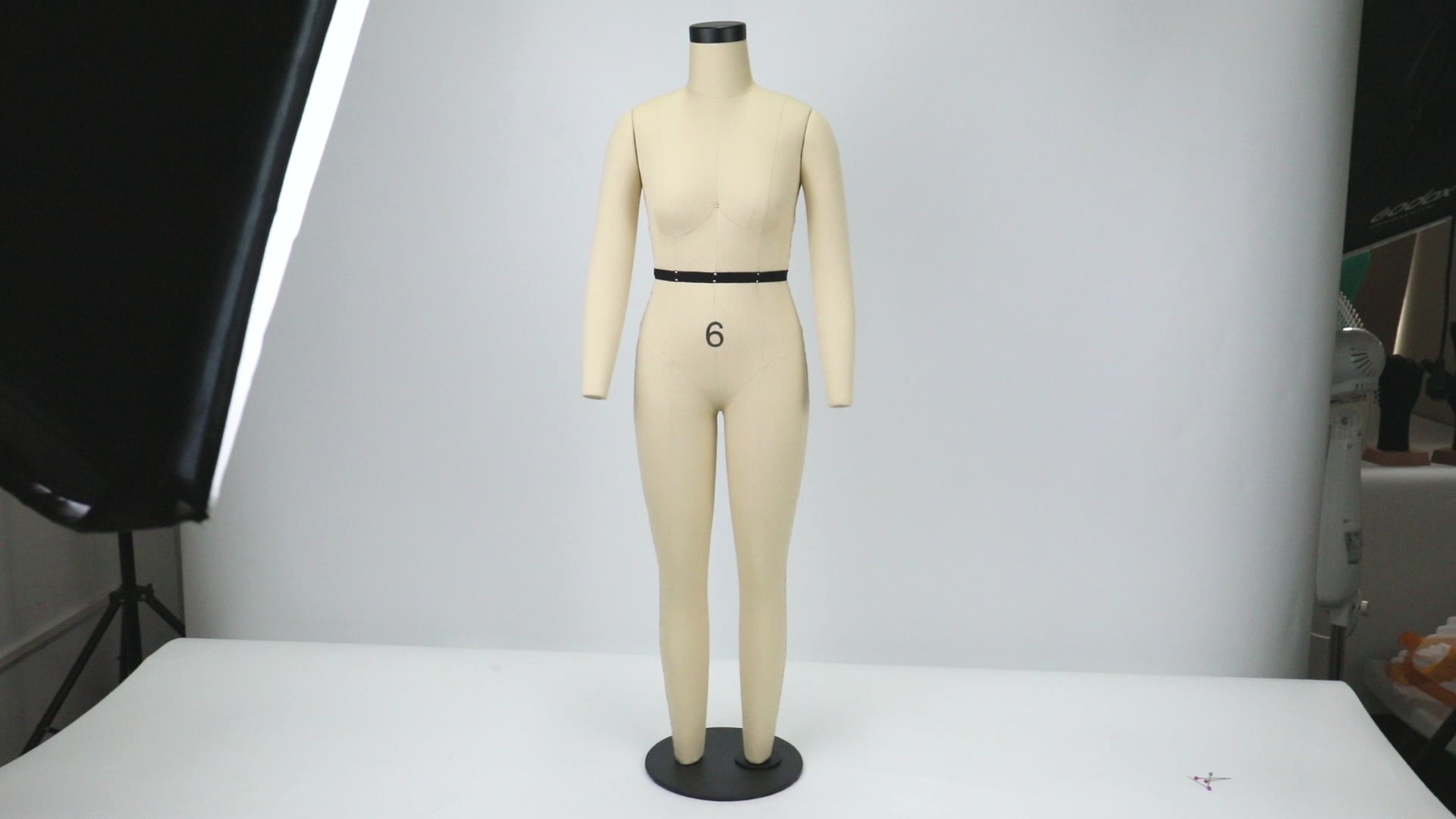 Professional Full Body Dress Form - Half Scale Female Mannequin with Legs (77cm, US Size 6)