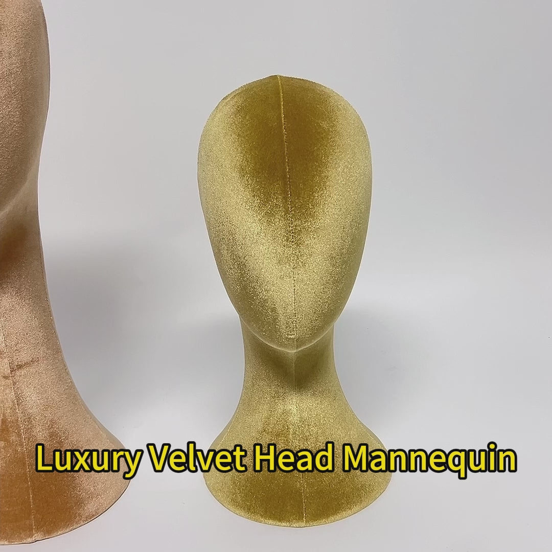 Jelimate Female Head Mannequin Head Display Form,Fully Pinnable Velvet Mannequin Head Dress Form Hat Display Stand,Headband Headphone Sunglasses Scarf Jewelry Wig Display Head Model