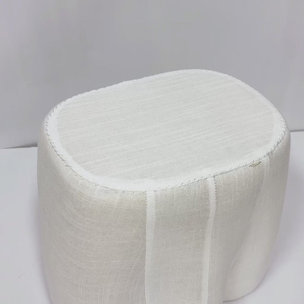 JELIMATE Male Underwear Display Mannequin Bottom – Fiberglass Butt Form with Linen Cover