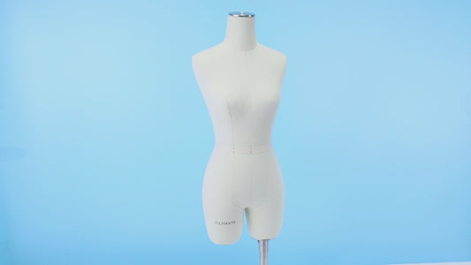 Jelimate Female Half Scale Dress Form,Miniature Women Sewing Mannequin Dress Form Dummy,Mini Dressmaker Dress Form with Short Thigh,Fashion Designer Used Tailor Mannequin,Beige,Size 4