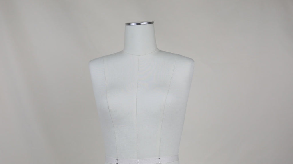 Half Scale Dress Form for Sewing - Professional Sewing Mannequin with Soft Arms (Size 12)