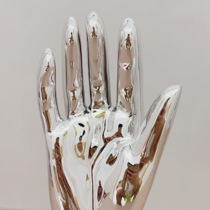 Jelimate Plated Right Hand Full Arm Mannequin – Rose Gold & Silver Jewelry, Watches, Gloves & Wristbands Display