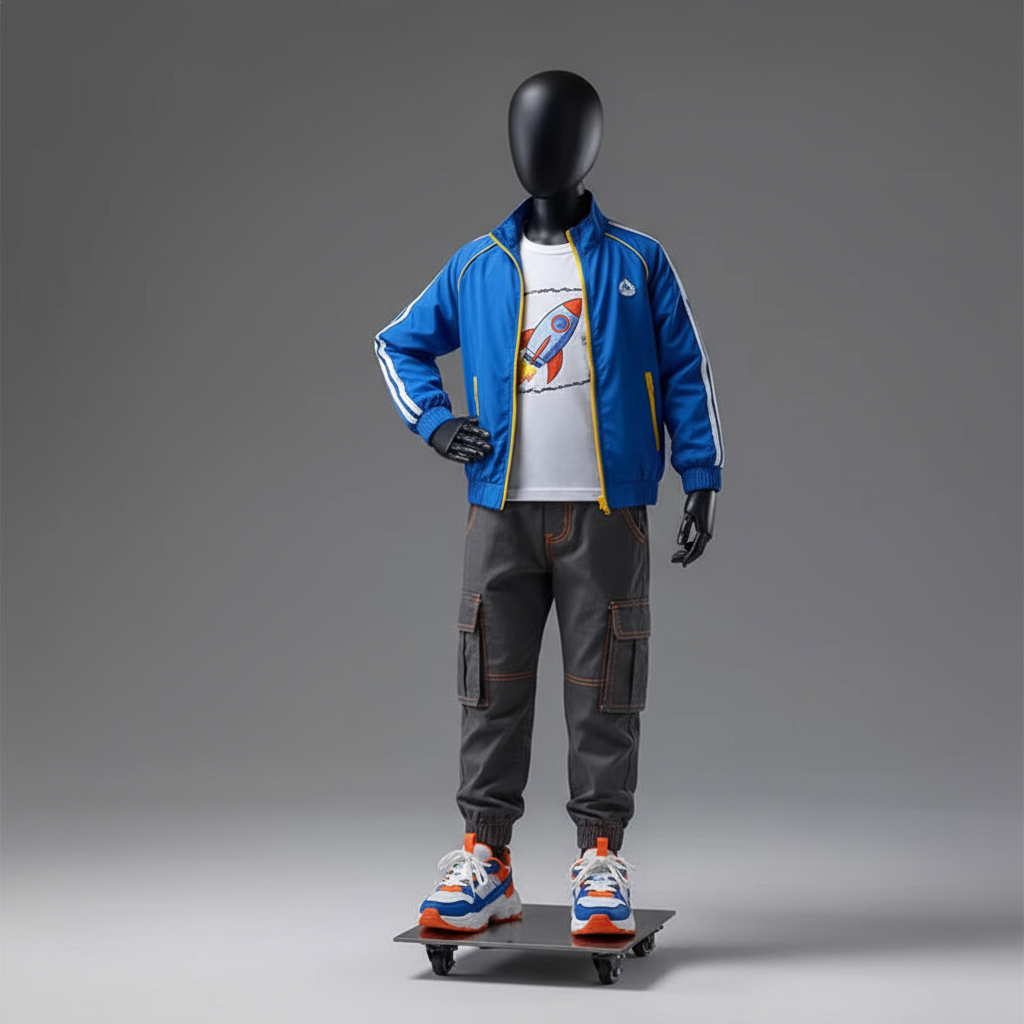 Robot Mannequin with Complete Outfit