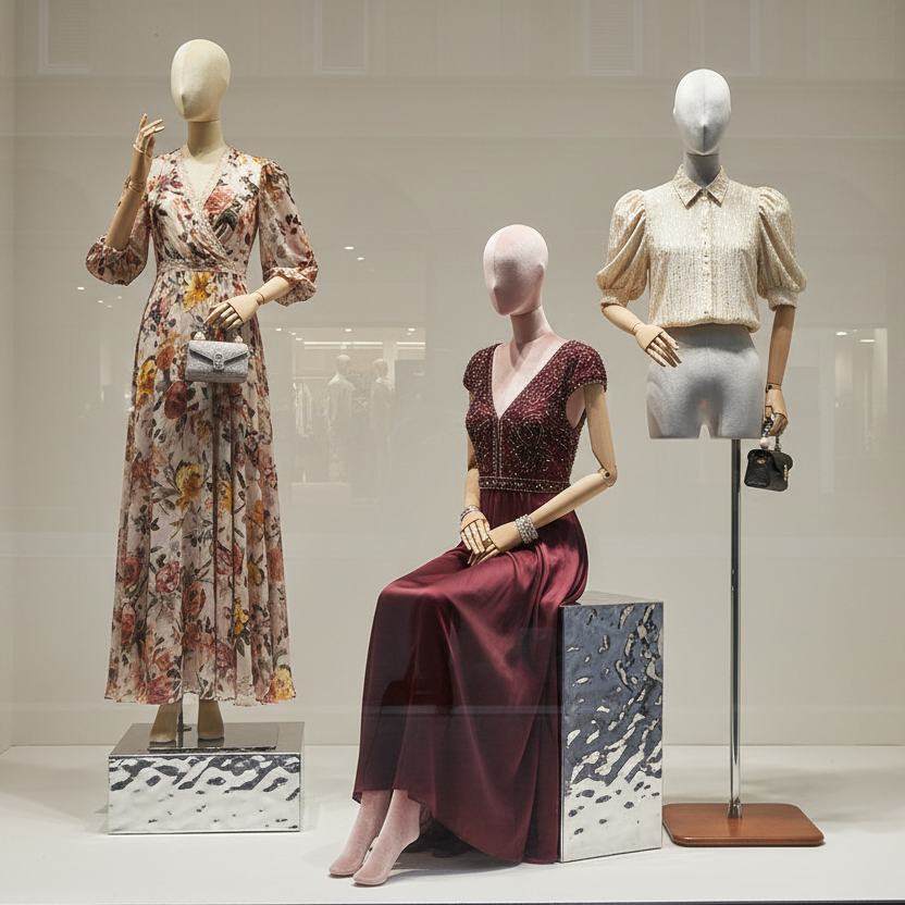 JELIMATE Velvet Heritage Series | Luxury Fabric-Wrapped Female Mannequin