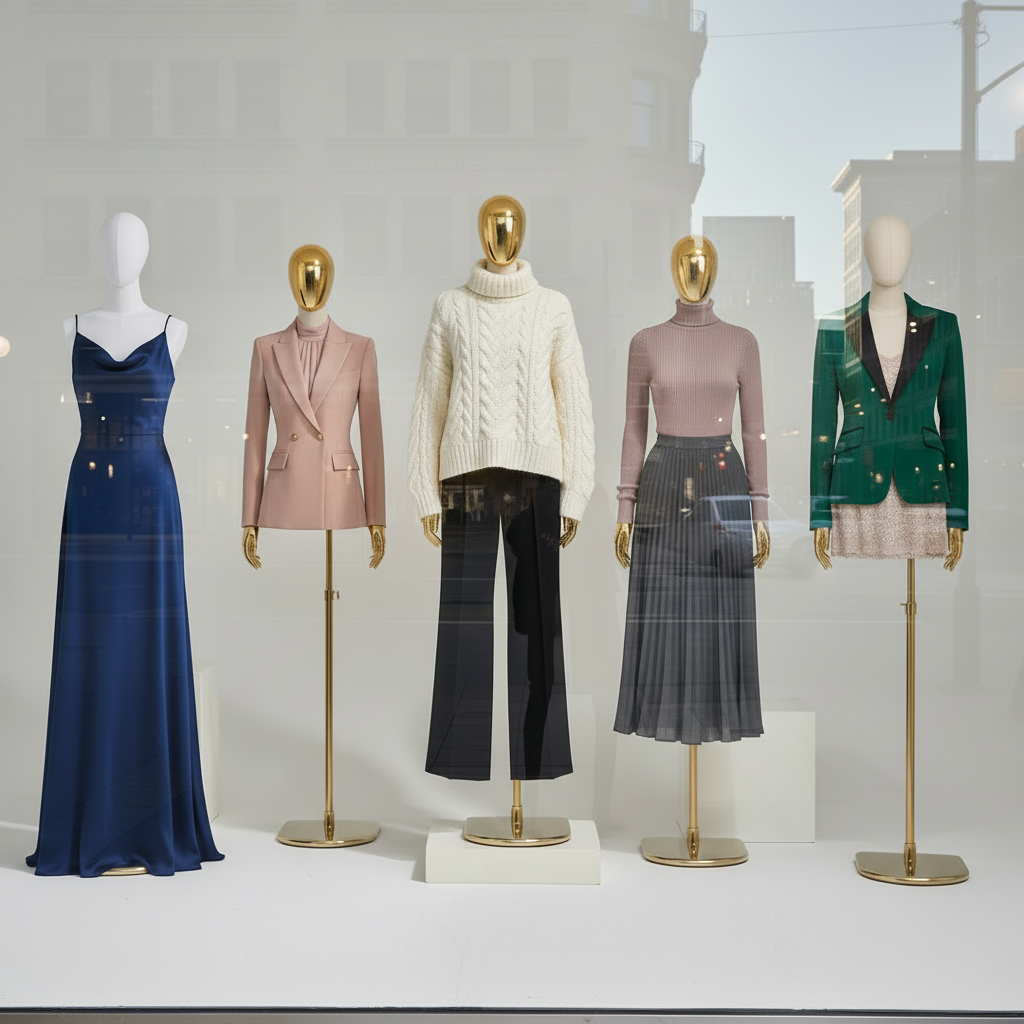 Square boutique window display