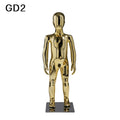 JELIMATE GD2 gold child mannequin model for kids clothing store