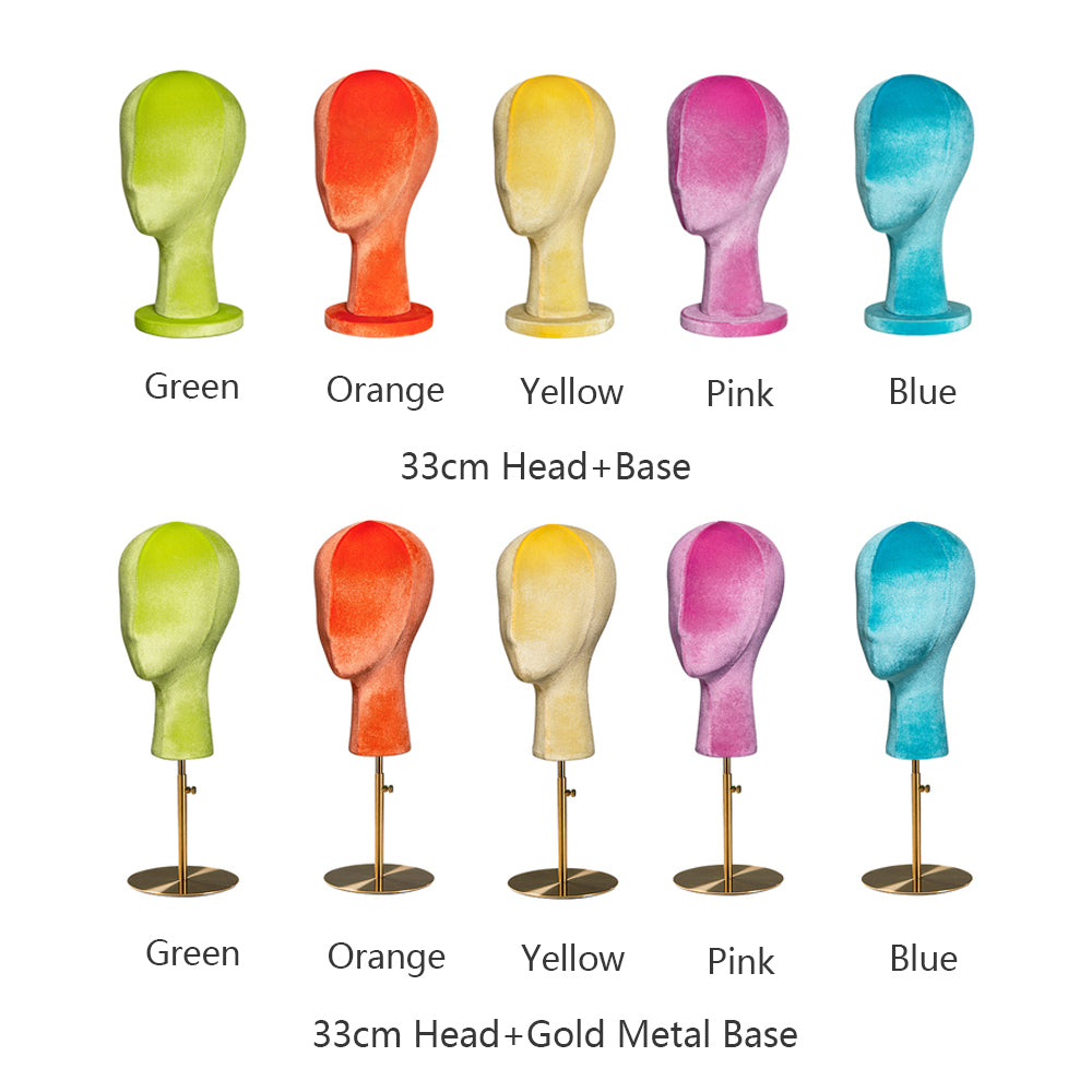 Jelimate Colorful Slub Linen Female Mannequin Torso with Wooden Arms & Head Model
