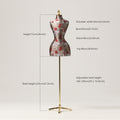 Jelimate Headless France Women Dress Form Window Display Fabric Mannequin Torso Female Large Hip Wedding Dress Clothing Display Model Props