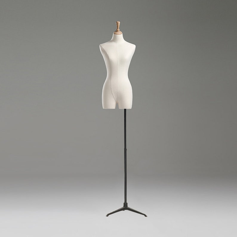 Jelimate Adult Female Headless Mannequin Torso Display Store Window Fabric Dress Form For Sewing Bust Model Display Clothing Rack Hanging Clothes Rack