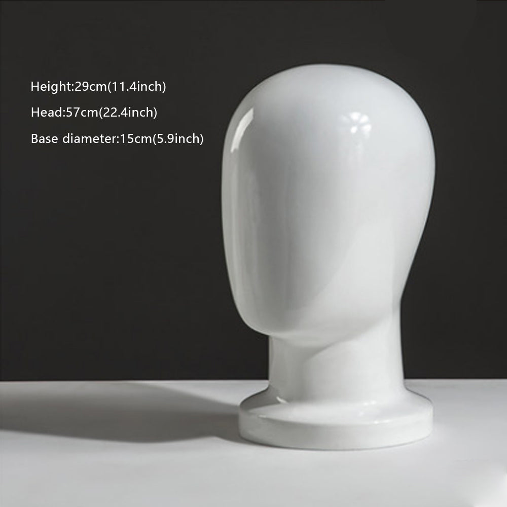 Female Male Fiberglass White Head Mannequin Hat