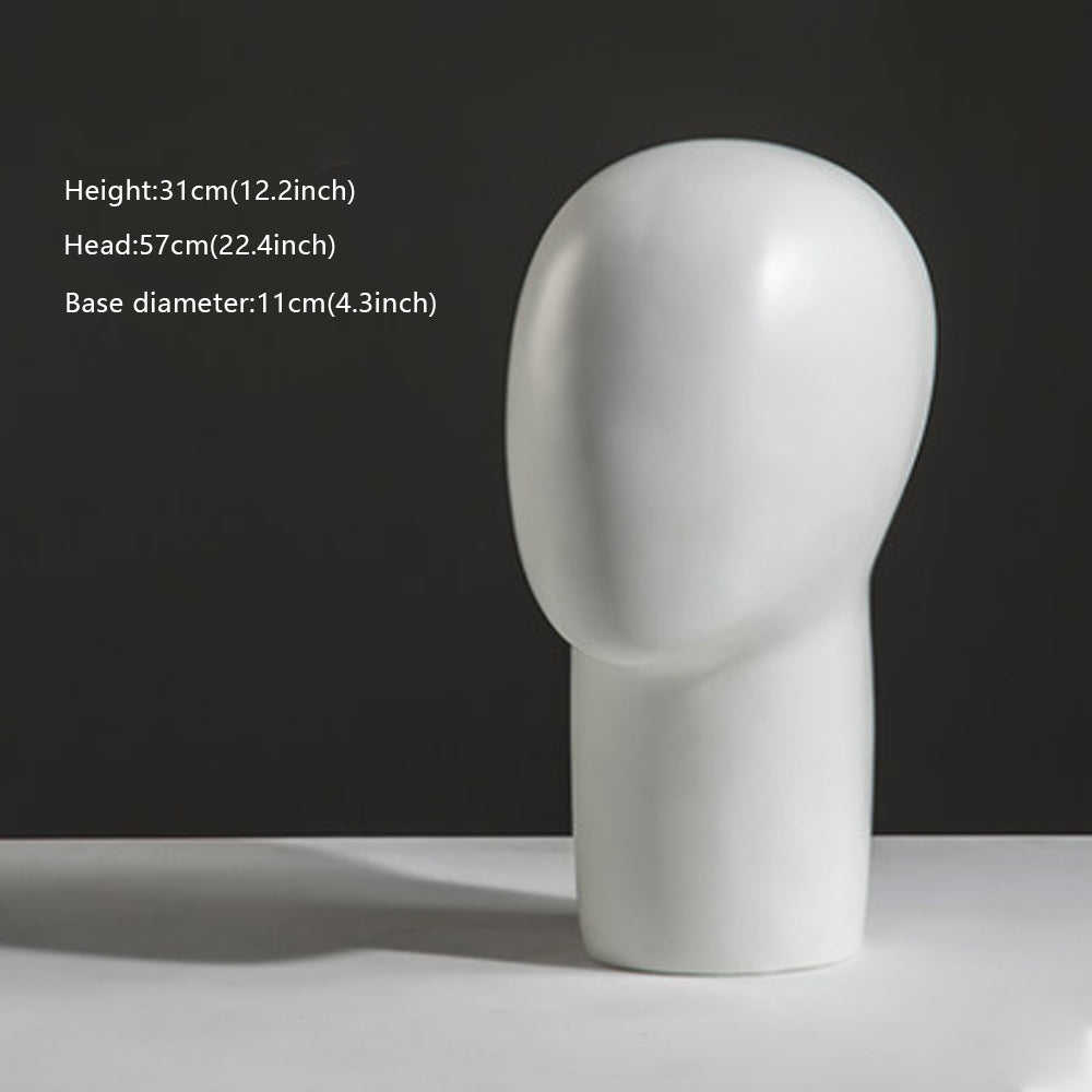 Female Male Fiberglass White Head Mannequin Hat