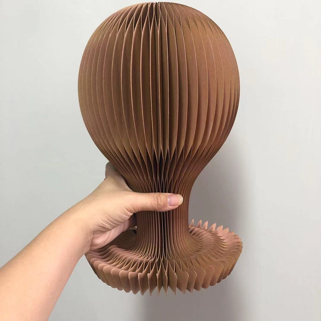 Female Male Kraft Paper Head Mannequin Vintage Hat Display Mannequin Head Hair Scarf Headband Wig Display Head Display Rack