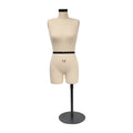 Half Scale Mannequin Dress Form - Female Mini Dress Form for Sewing & Pattern Making (Size 14, 1:2 Scale)