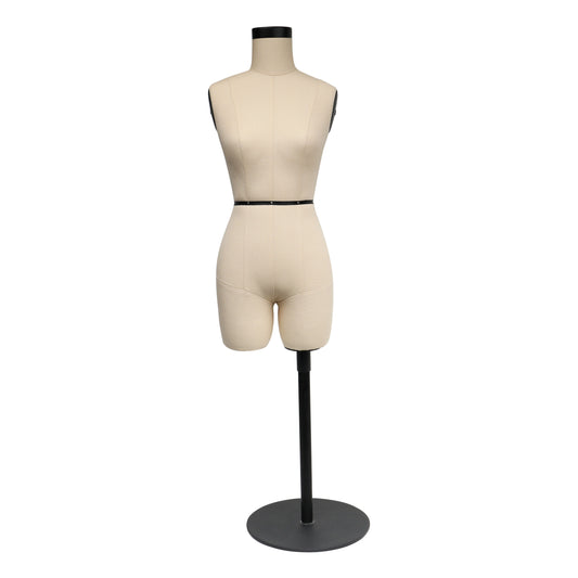 JELIMATE 1/2 Half Scale Female Dress Form with Arms - Size 14 Mini Tailoring Mannequin for Sewing & Pattern Design