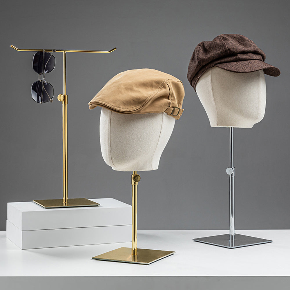 Jelimate Beige Male Kid Female Mannequin Head Display,Hat Store Display Head Mannequin Dress Form,Wig Head Model for Headband Jewelry Display