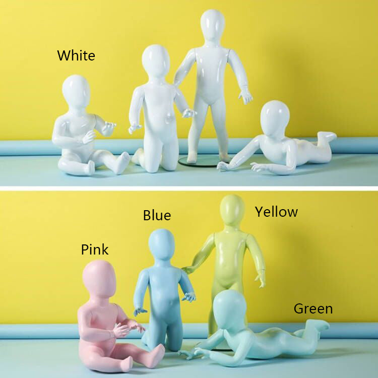 Child Mannequin Full Body - Kids Mannequin Display Form for Baby & Children's Clothing Store | Fiberglass Standing Sitting Pose