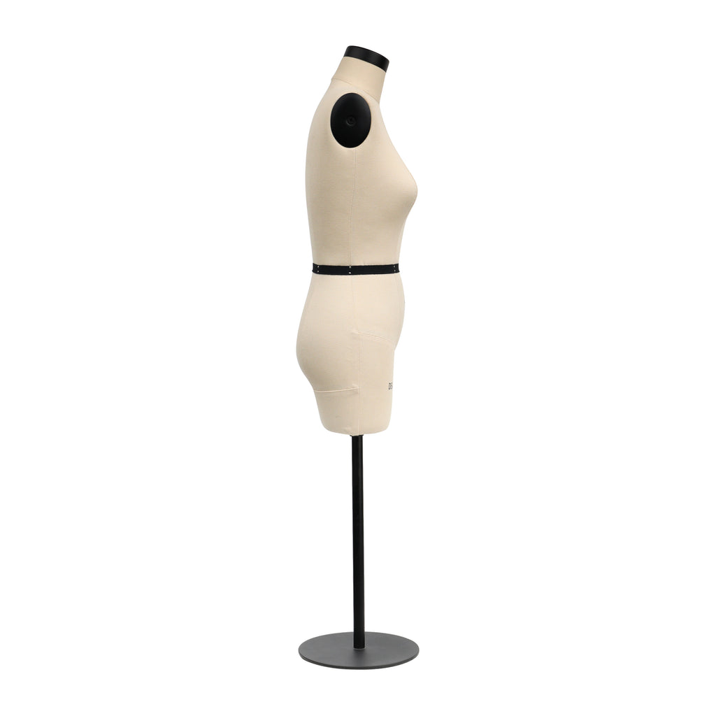 Half Scale Mannequin Dress Form - Female Mini Dress Form for Sewing & Pattern Making (Size 14, 1:2 Scale)