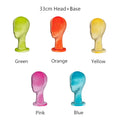 Jelimate Luxury Velvet Mannequin Head Dress Form,Female Mannequin Head for Wigs Earring Display Stand,Hat Display Head Mannequin Fully Pinnable Flocking Mannequin Head,Headband Headphone Sunglasses Jewelry Display Head Model