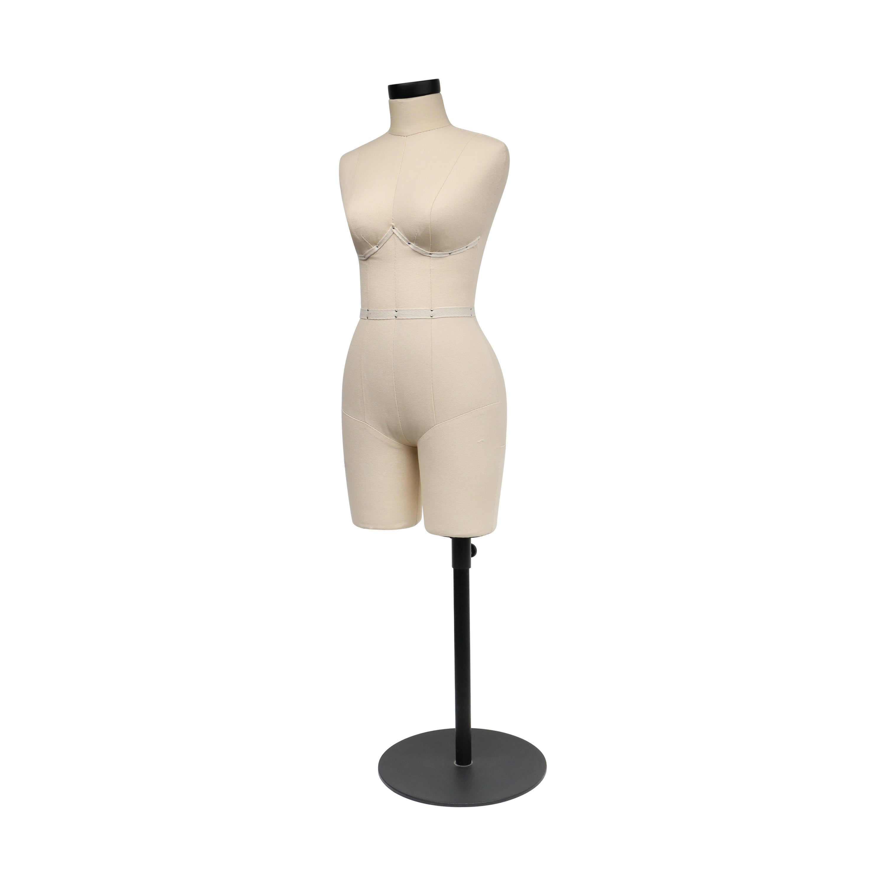 Half Scale Dress Form - Female Mini Sewing Mannequin with Soft Arms | Size 34B
