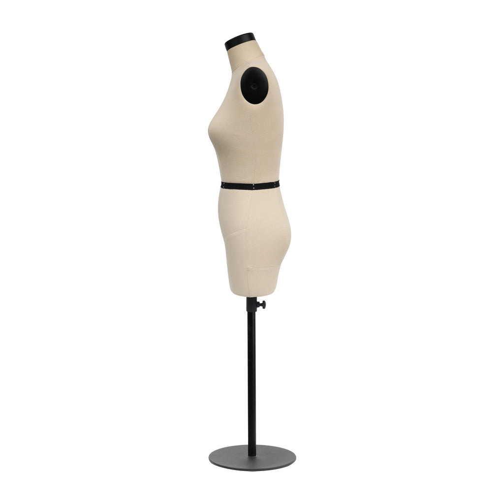 Half Scale Mannequin Dress Form - Female Mini Dress Form for Sewing & Pattern Making (Size 14, 1:2 Scale)