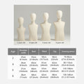 Jelimate Child Mannequin Dress Form Torso,Beige Dress Form Kid Mannequin Torso With Gold Base,Kid Half Body Model Unisex Children Mannequin,Clothing Store Fashion Baby Mannequin Kid Model Props,Upper Torso Manikin Body With Wooden Arms